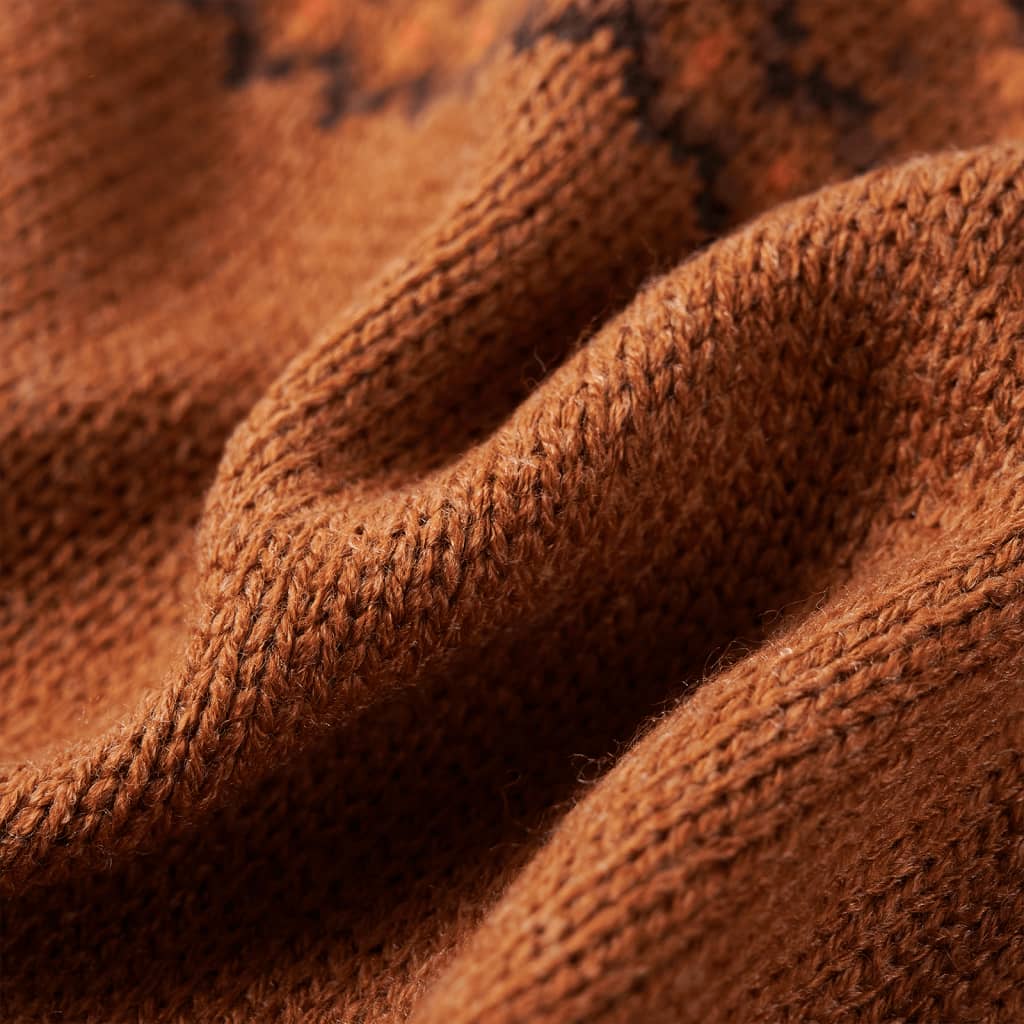 Kids' Sweater Knitted Cognac 92