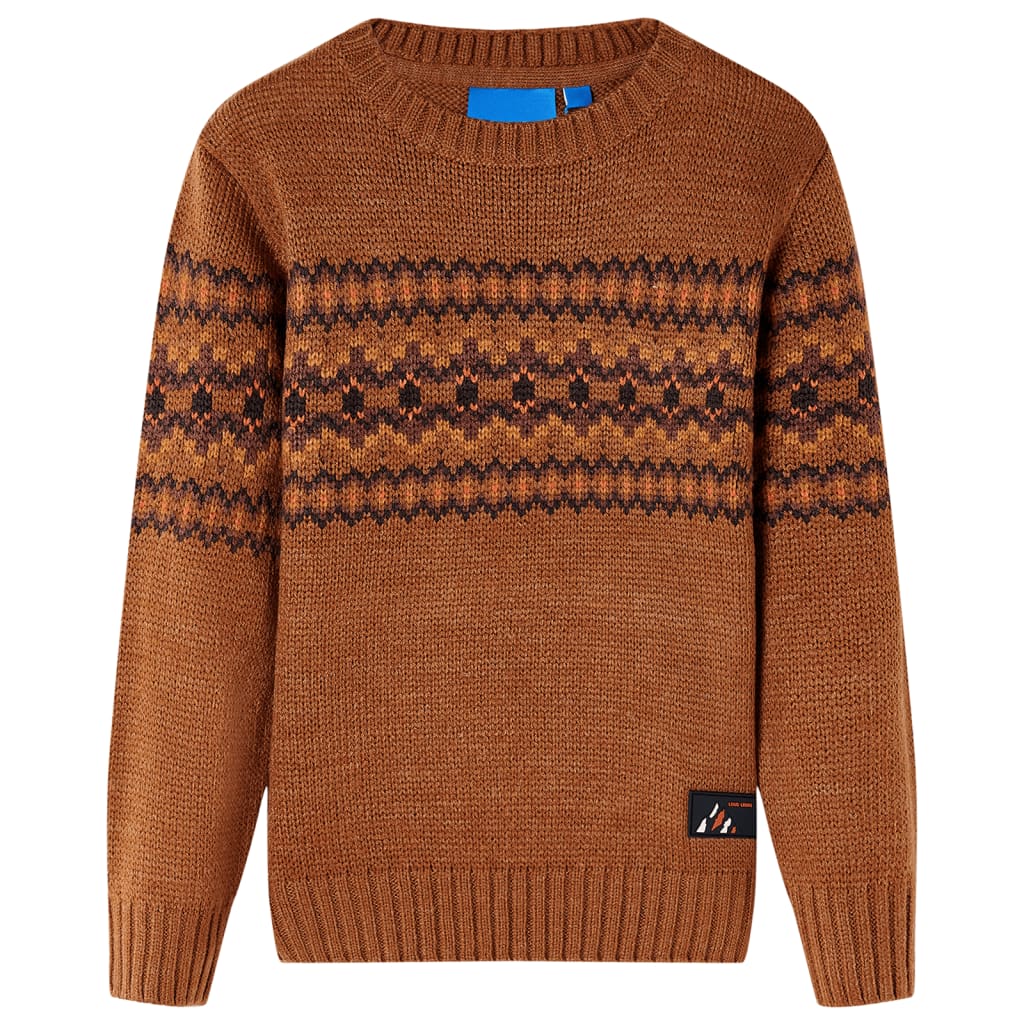 Kids' Sweater Knitted Cognac 104