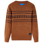 Kids' Sweater Knitted Cognac 104