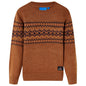 Kids' Sweater Knitted Cognac 116