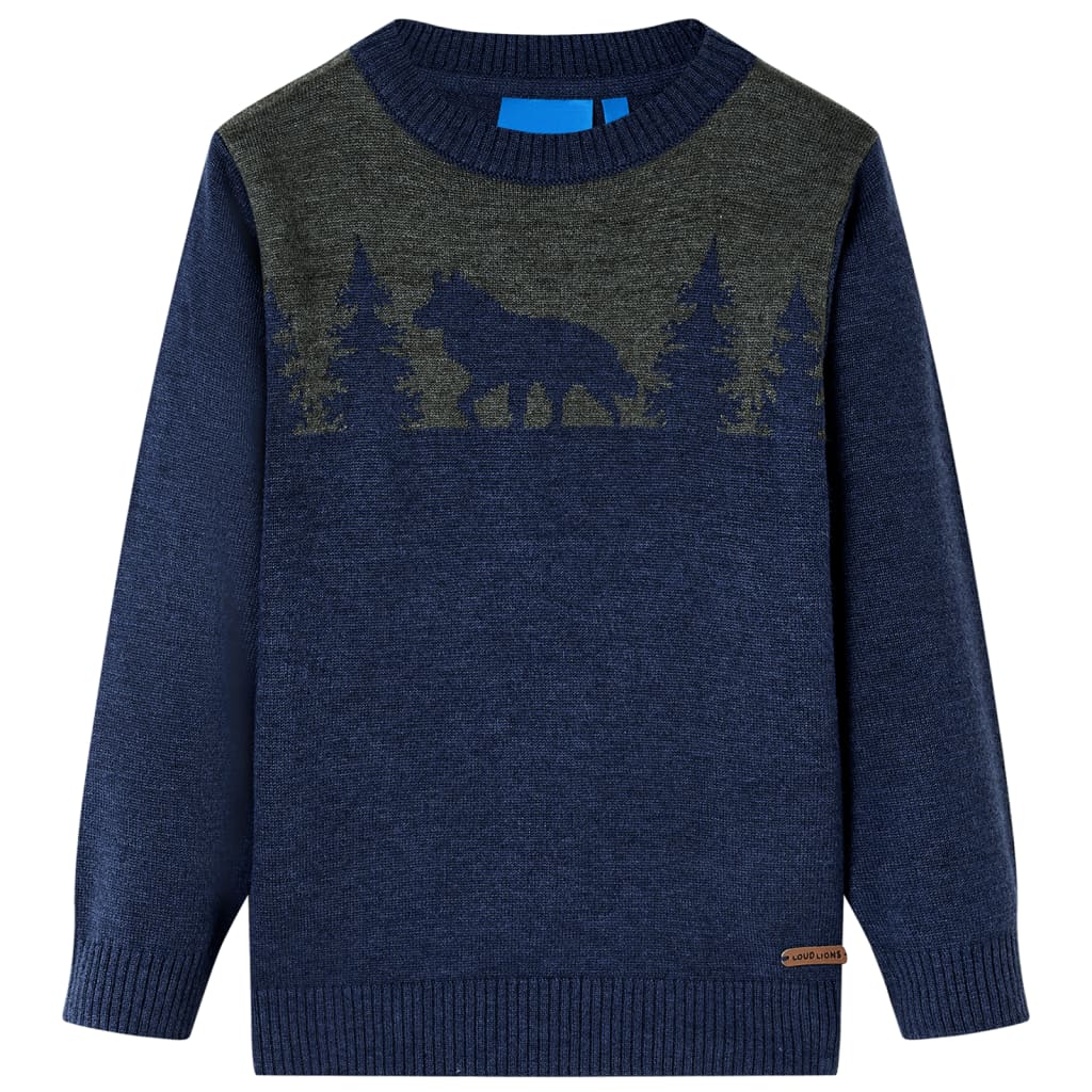 Kids' Sweater Knitted Navy 92