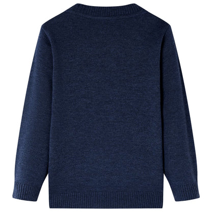 Kids' Sweater Knitted Navy 128