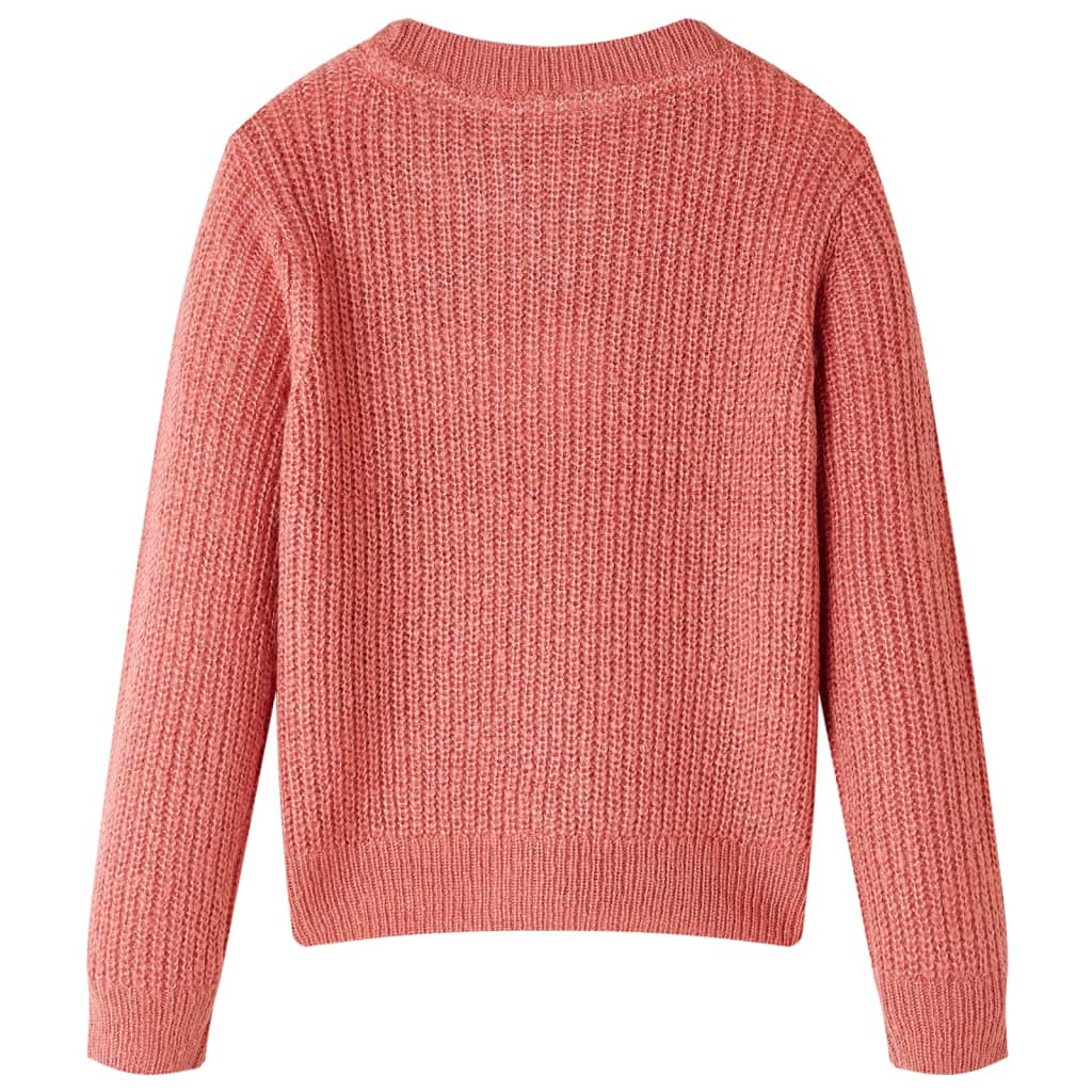 Kids' Sweater Knitted Medium Pink 104