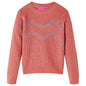 Kids' Sweater Knitted Medium Pink 116