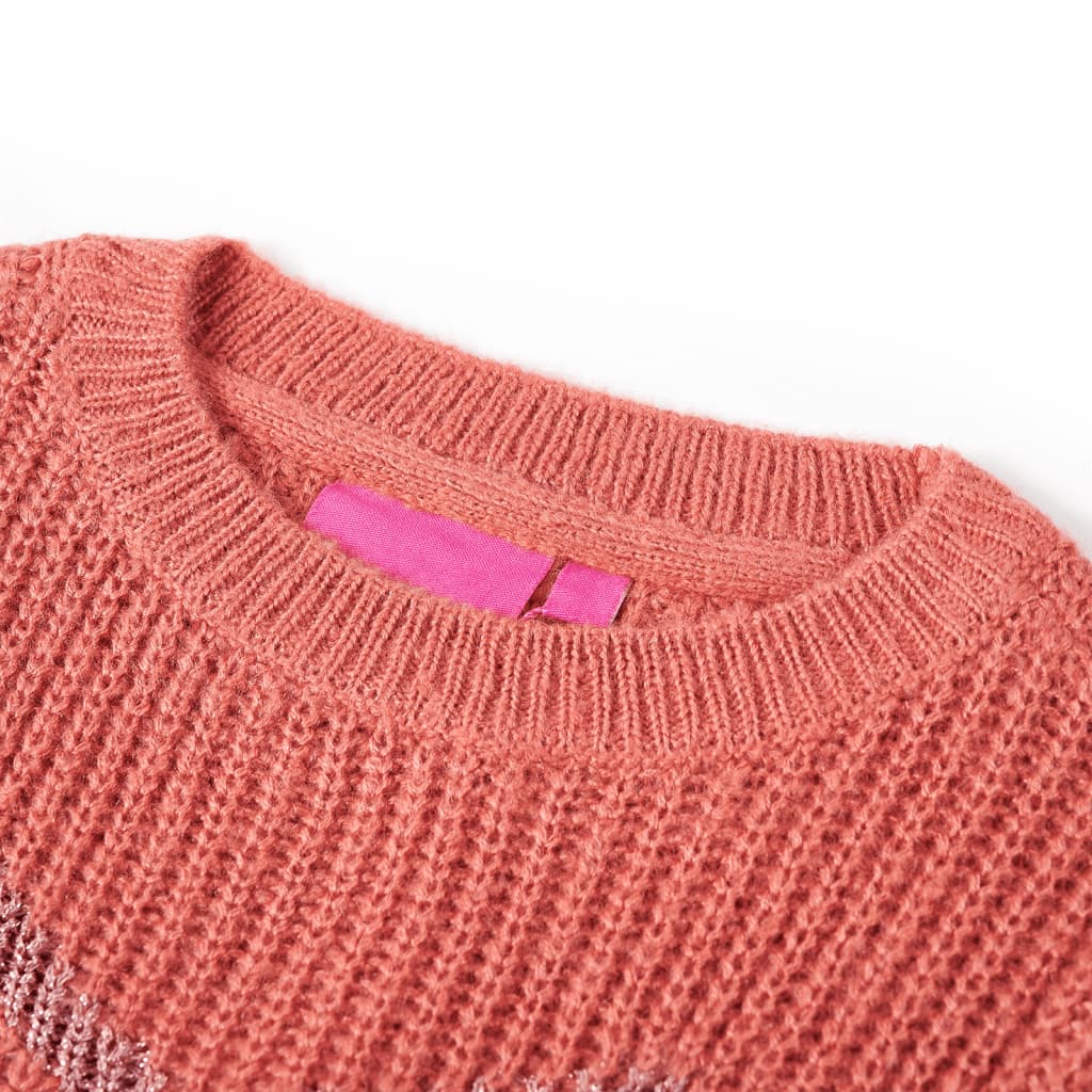 Kids' Sweater Knitted Medium Pink 116