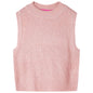 Kids' Sweater Vest Knitted Light Pink 92