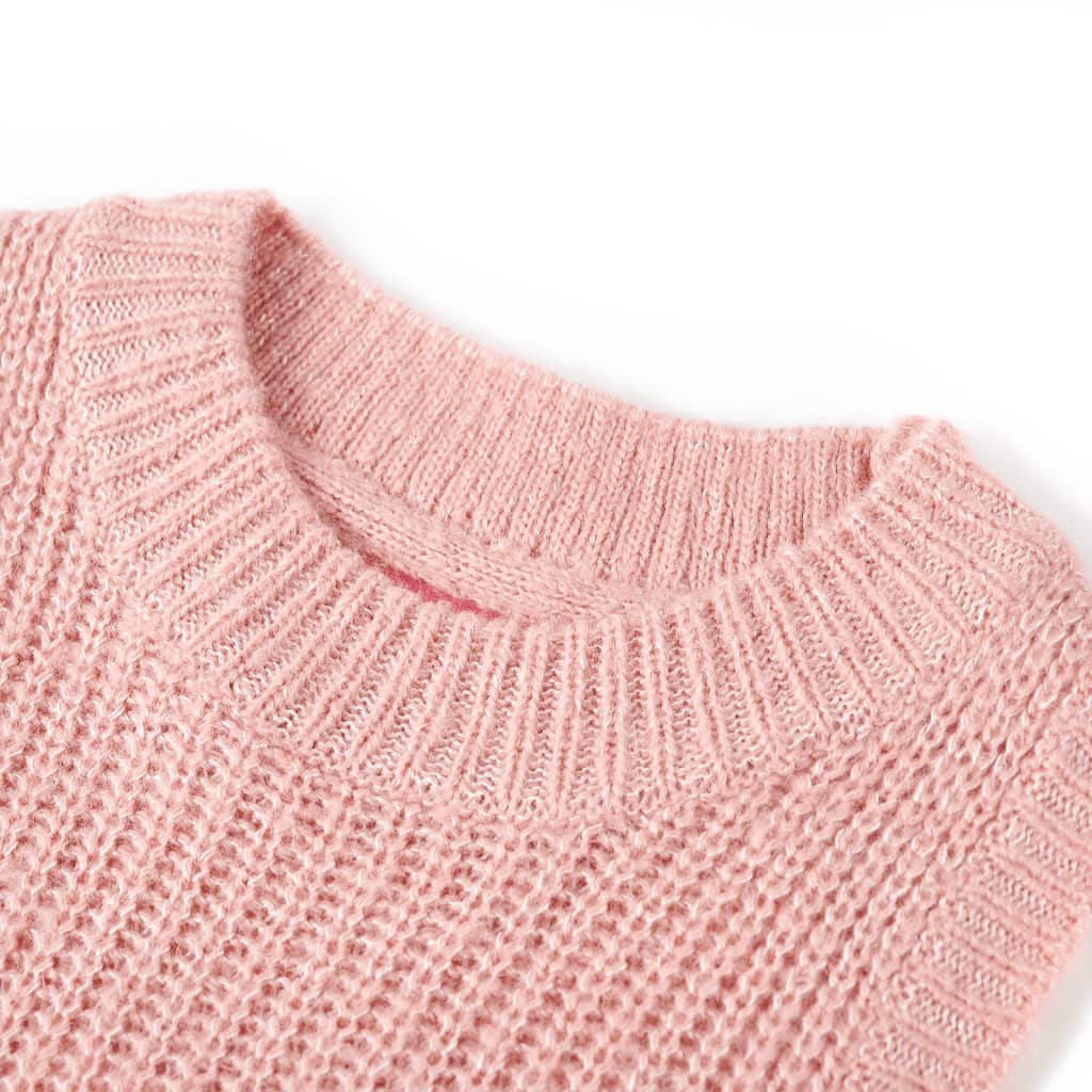 Kids' Sweater Vest Knitted Light Pink 116