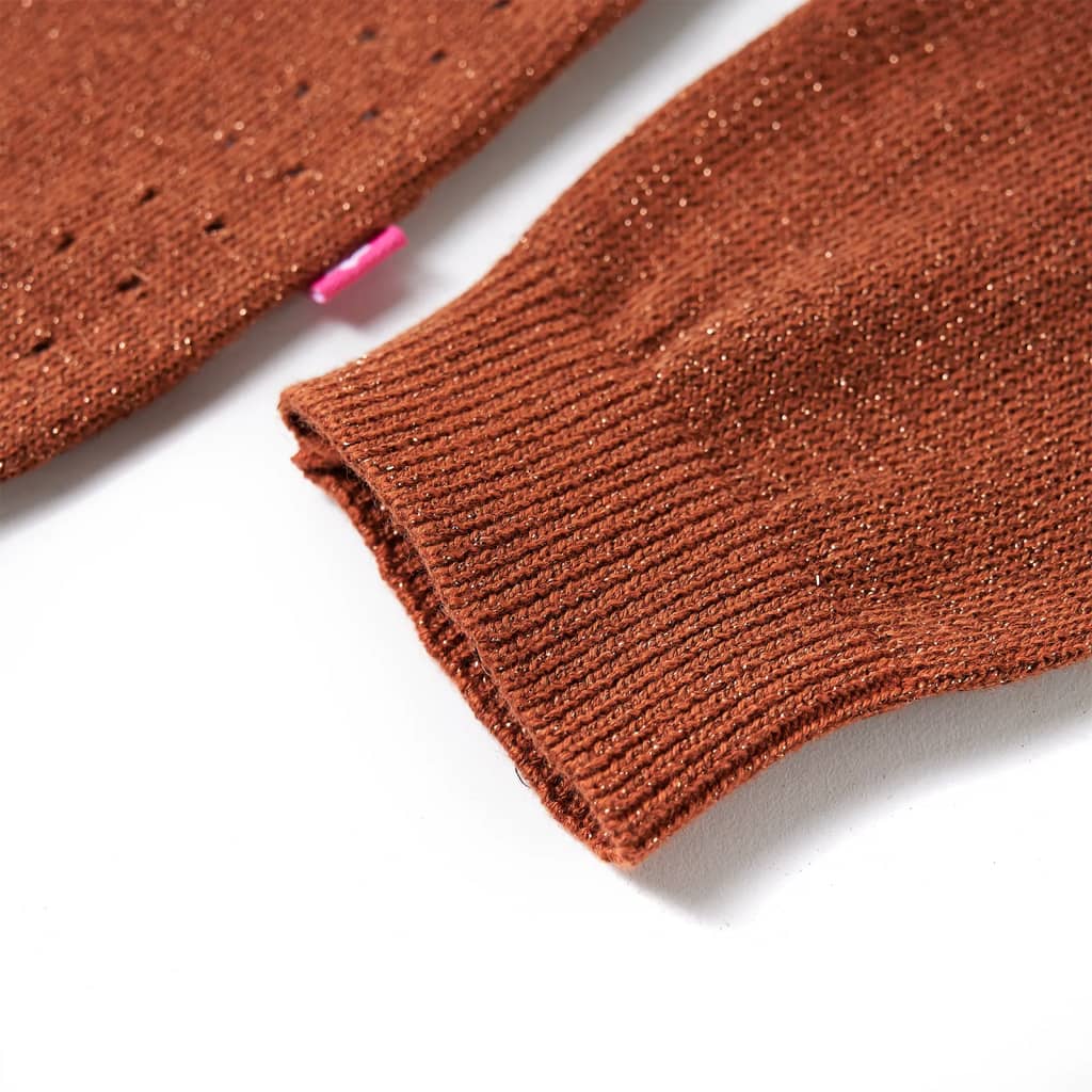 Kids' Cardigan Knitted Cognac 104