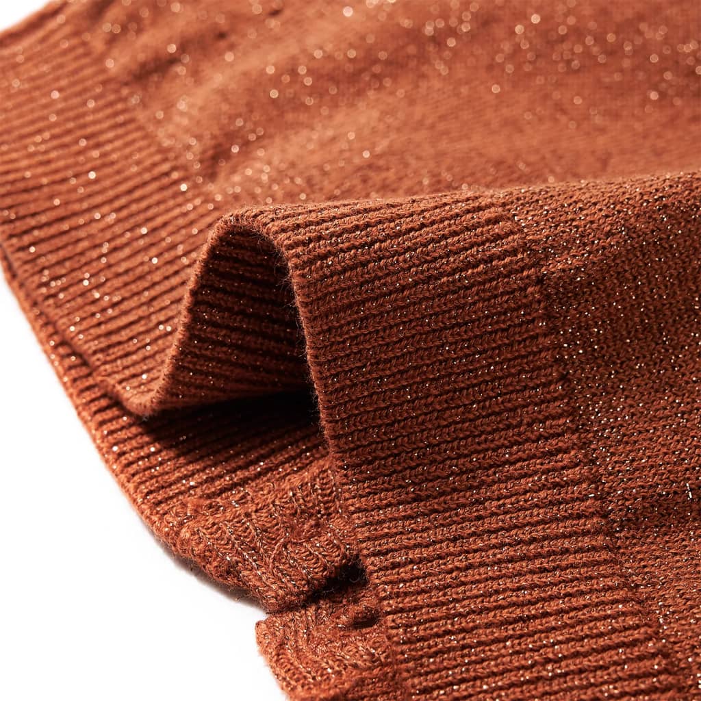 Kids' Cardigan Knitted Cognac 116