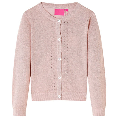 Kids' Cardigan Knitted Soft Pink 92