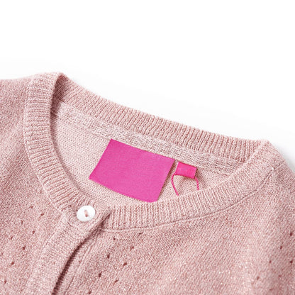 Kids' Cardigan Knitted Soft Pink 92