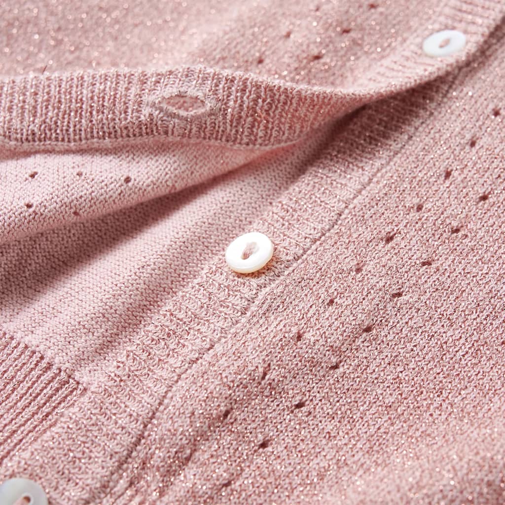 Kids' Cardigan Knitted Soft Pink 92