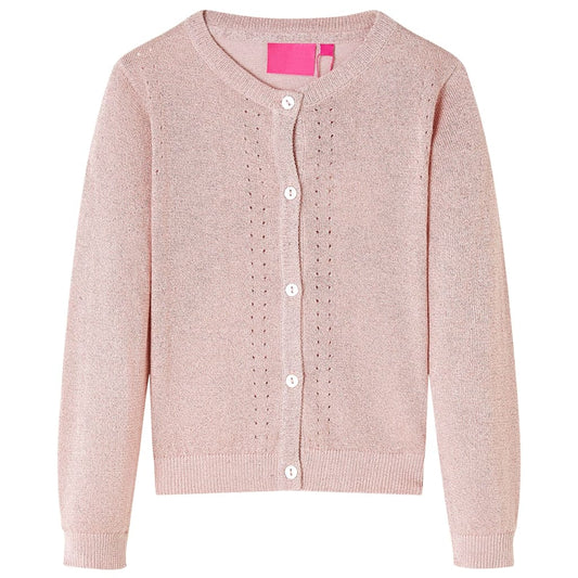 Kids' Cardigan Knitted Soft Pink 104