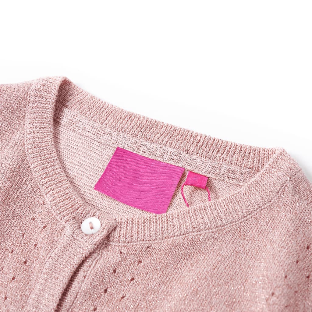 Kids' Cardigan Knitted Soft Pink 104