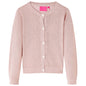 Kids' Cardigan Knitted Soft Pink 128