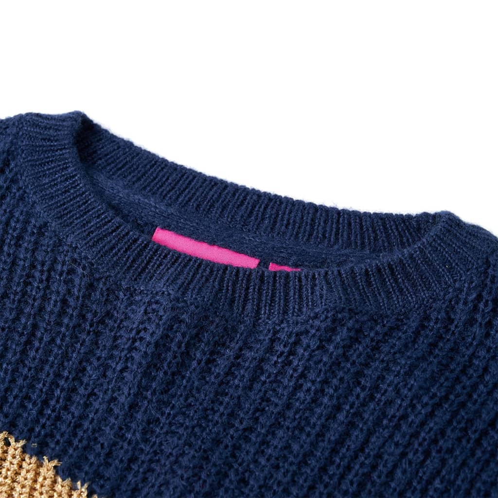 Kids' Sweater Knitted Navy 104