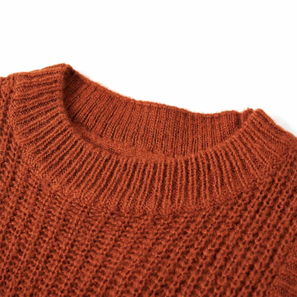 Kids' Sweater Vest Knitted Cognac 92