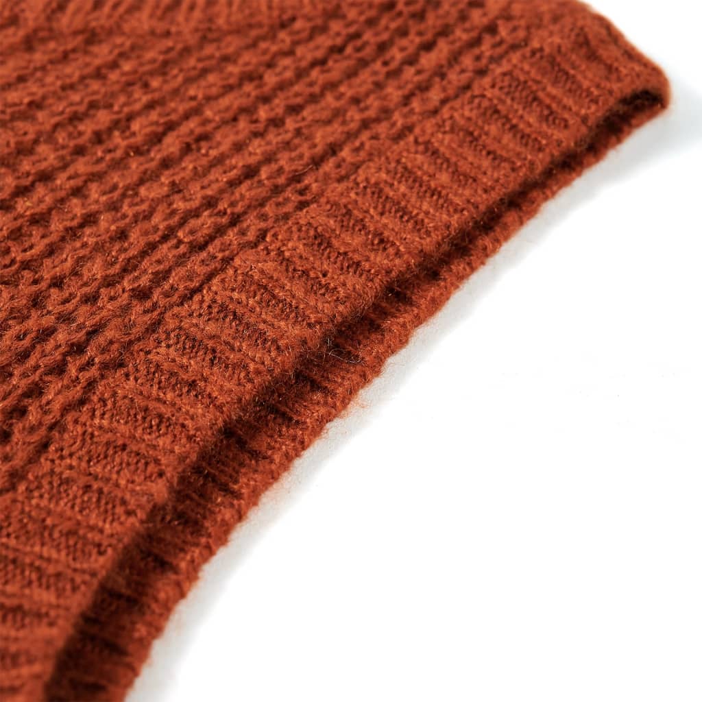 Kids' Sweater Vest Knitted Cognac 92