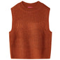 Kids' Sweater Vest Knitted Cognac 128