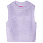 Kids' Sweater Vest Knitted Light Lilac 92