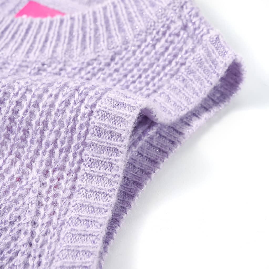 Kids' Sweater Vest Knitted Light Lilac 92