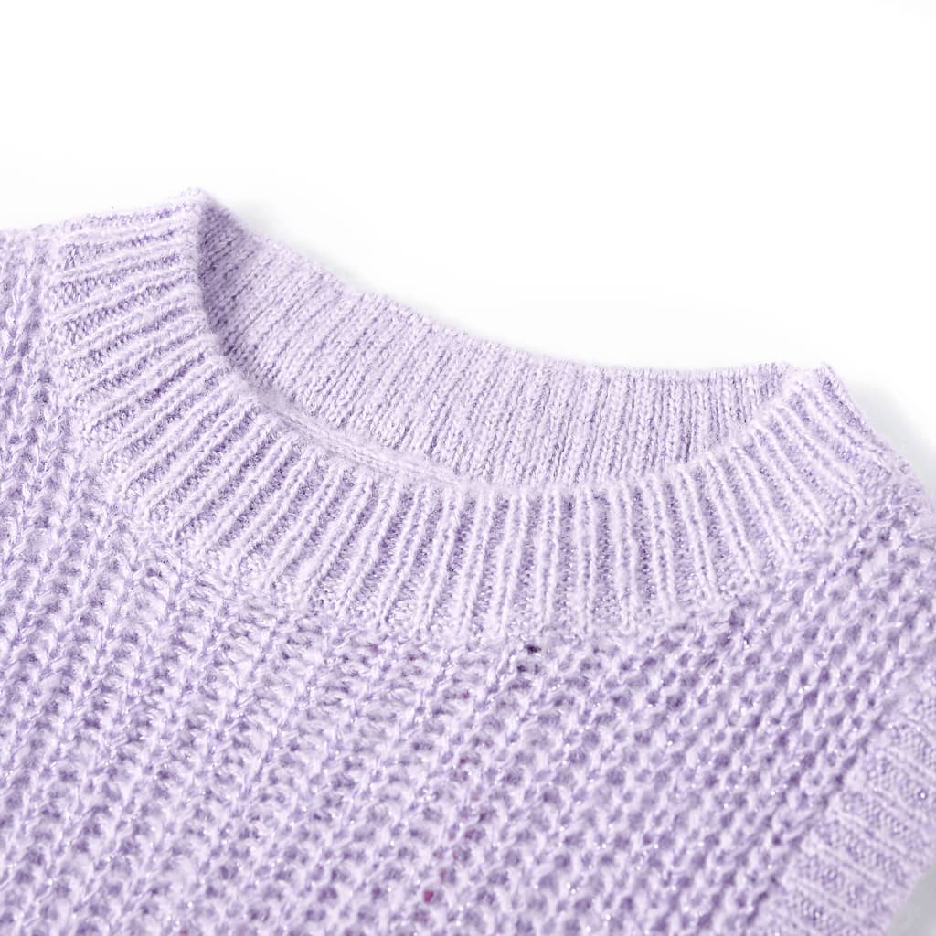 Kids' Sweater Vest Knitted Light Lilac 104