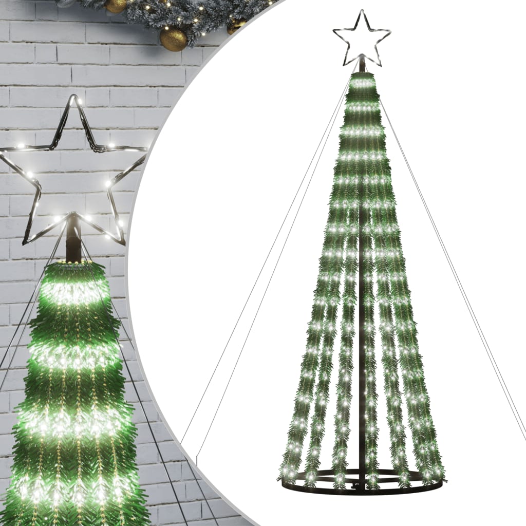 Christmas Tree Light Cone 275 LEDs Cold White 180 cm