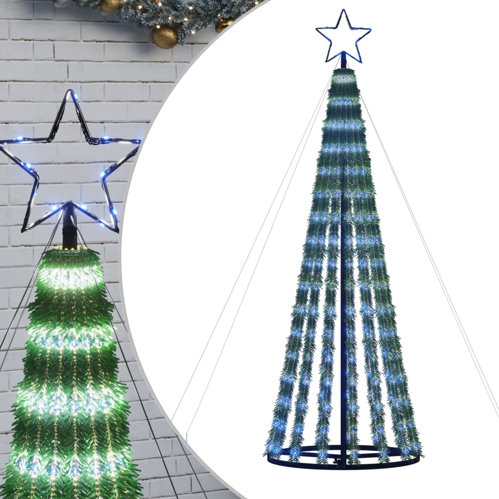 Christmas Tree Light Cone 275 LEDs Blue 180 cm