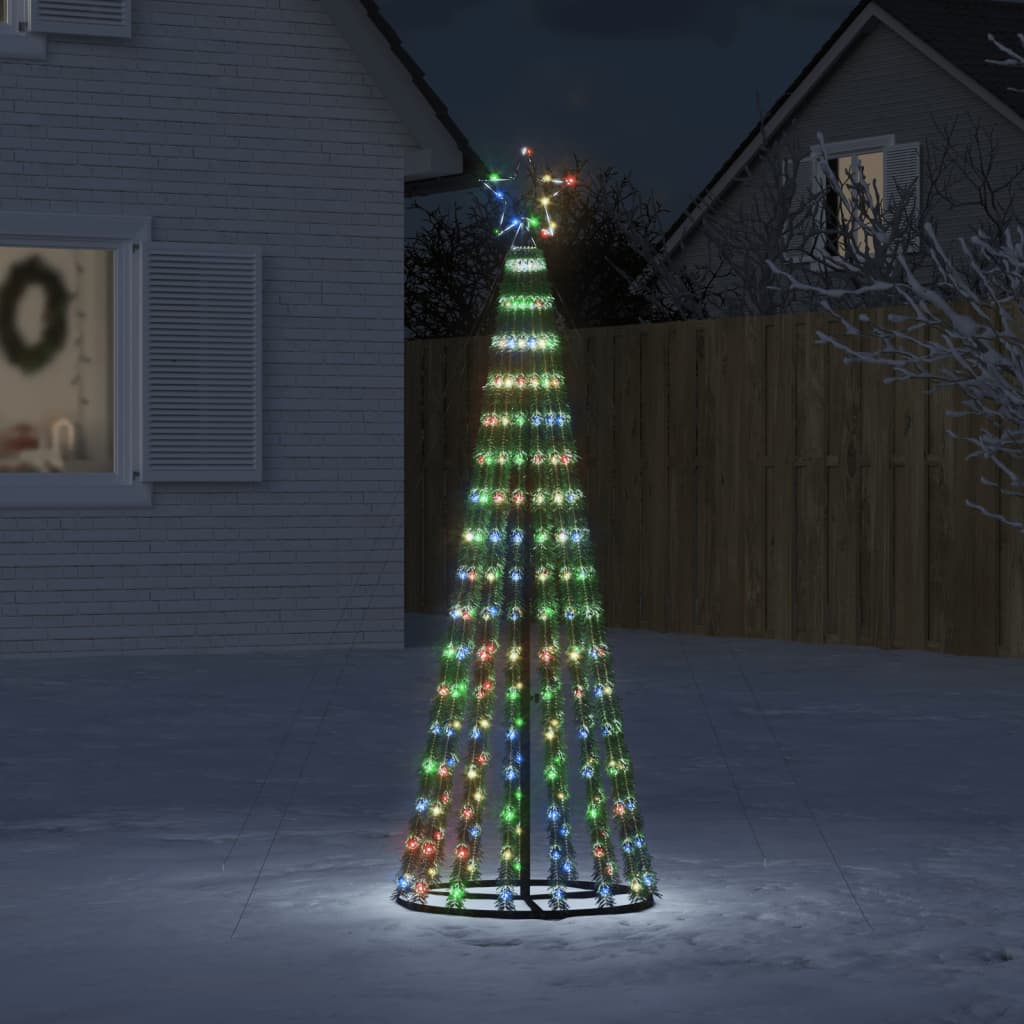 Christmas Tree Light Cone 275 LEDs Colourful 180 cm