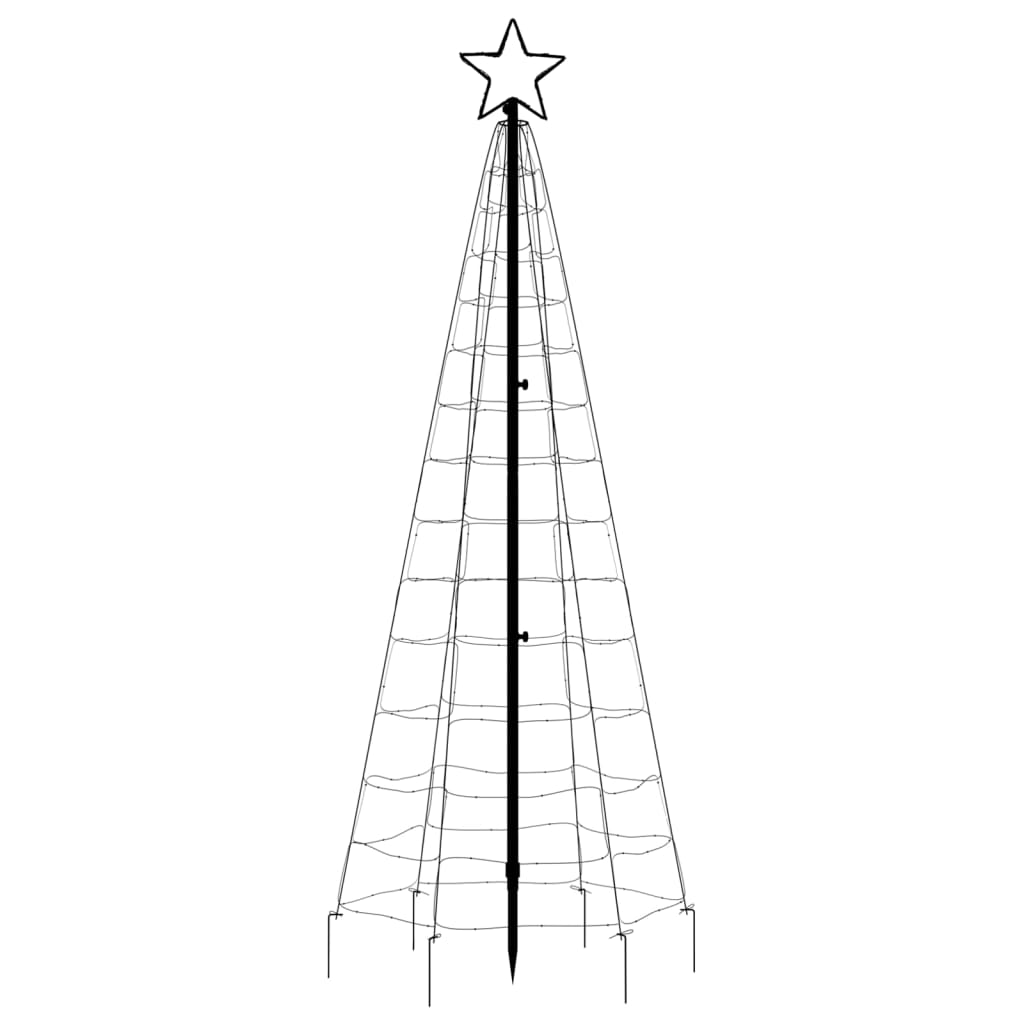 Christmas Tree Light with Spikes 220 LEDs Warm White 180 cm