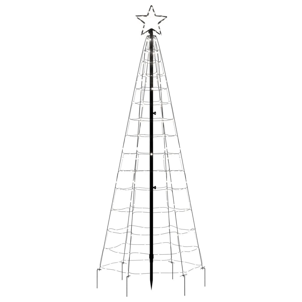 Christmas Tree Light with Spikes 220 LEDs Cold White 180 cm