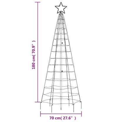 Christmas Tree Light with Spikes 220 LEDs Cold White 180 cm