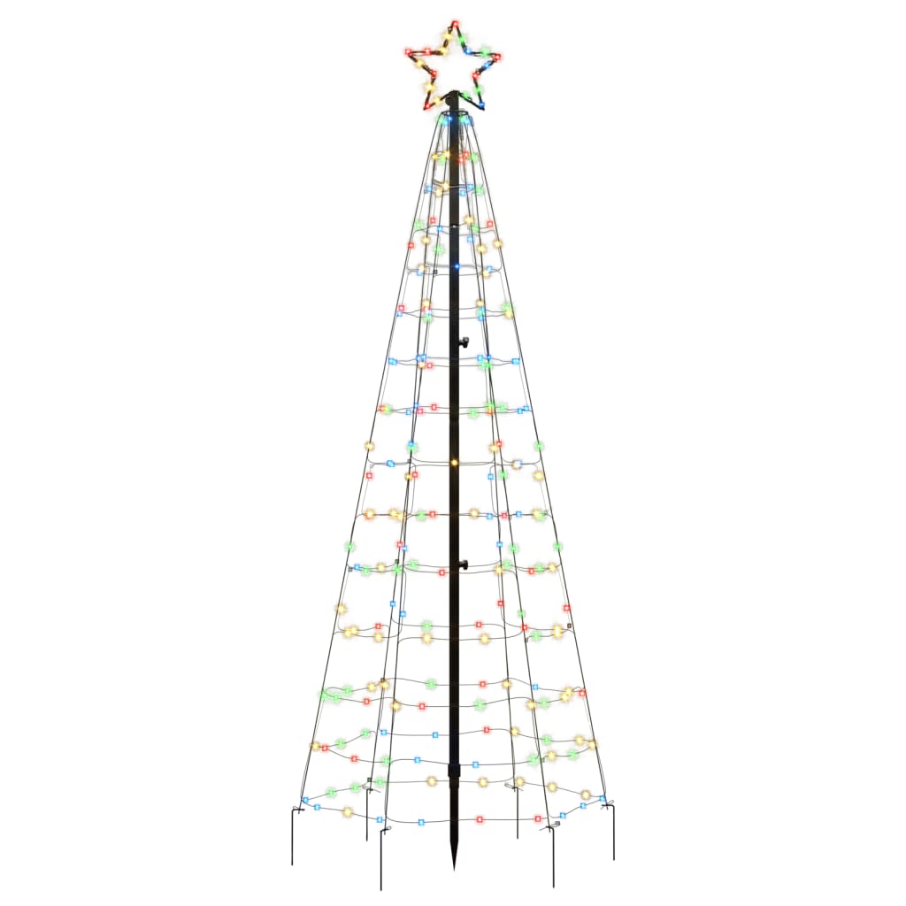 Christmas Tree Light with Spikes 220 LEDs Colourful 180 cm