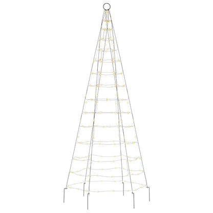 Christmas Tree Light on Flagpole 200 LEDs Warm White 180 cm