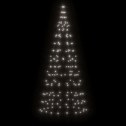 Christmas Tree Light on Flagpole 200 LEDs Cold White 180 cm