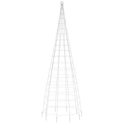 Christmas Tree Light on Flagpole 550 LEDs Warm White 300 cm