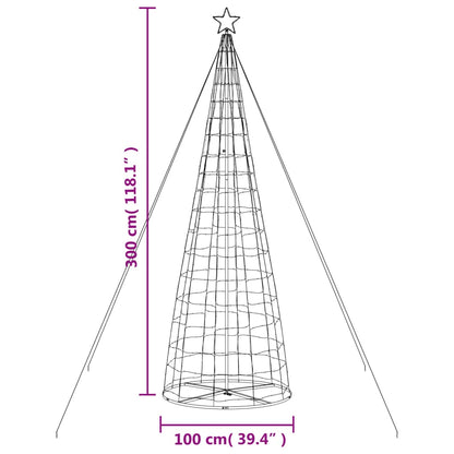 Christmas Tree Light Cone 570 LEDs Warm White 300 cm