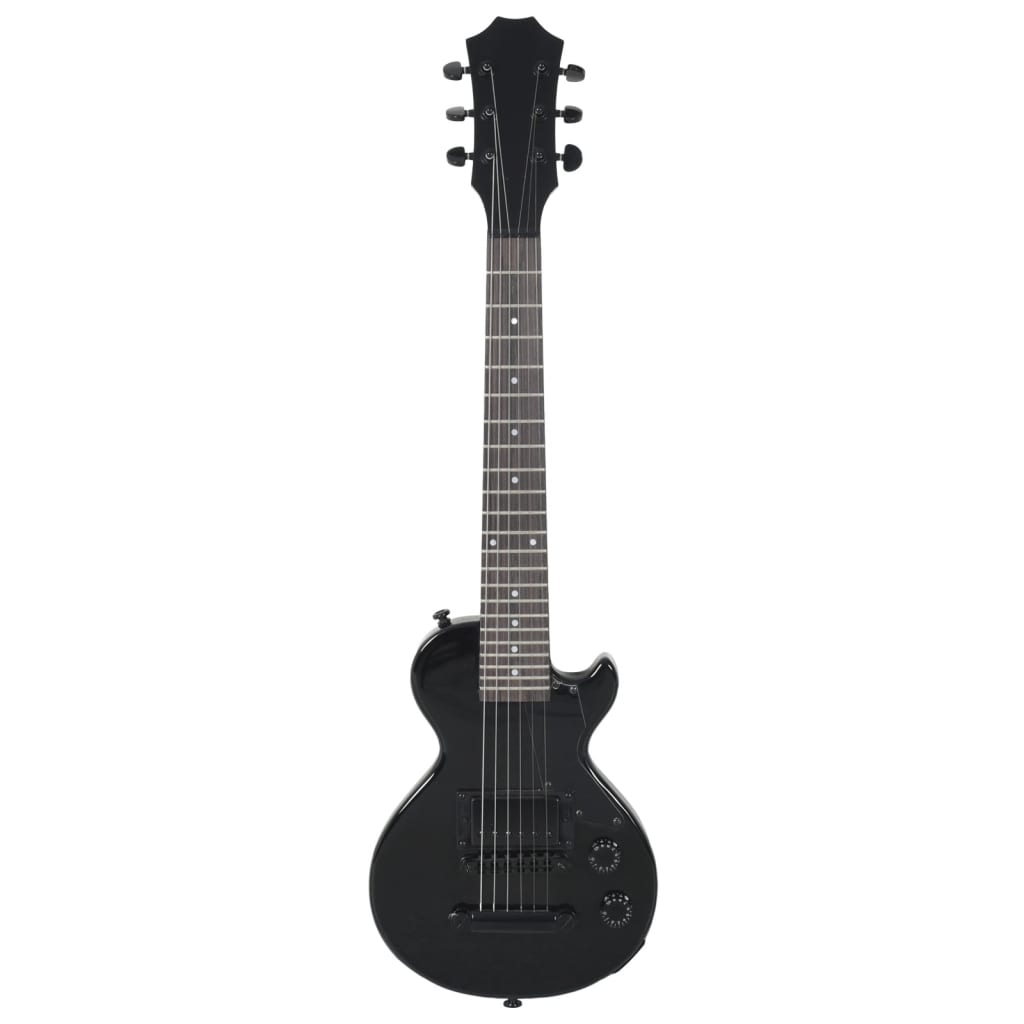 Electric Guitar for Kids with Bag Black 3/4 30"