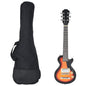 Electric Guitar for Kids with Bag Brown and Black 3/4 30"