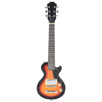 Electric Guitar for Kids with Bag Brown and Black 3/4 30"