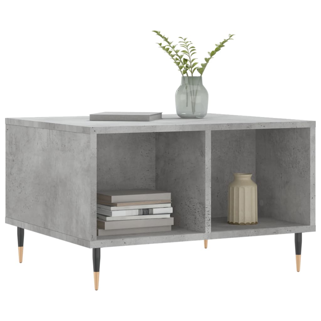 Coffee Table Concrete Grey 60x50x36.5 cm Engineered Wood