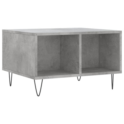 Coffee Table Concrete Grey 60x50x36.5 cm Engineered Wood