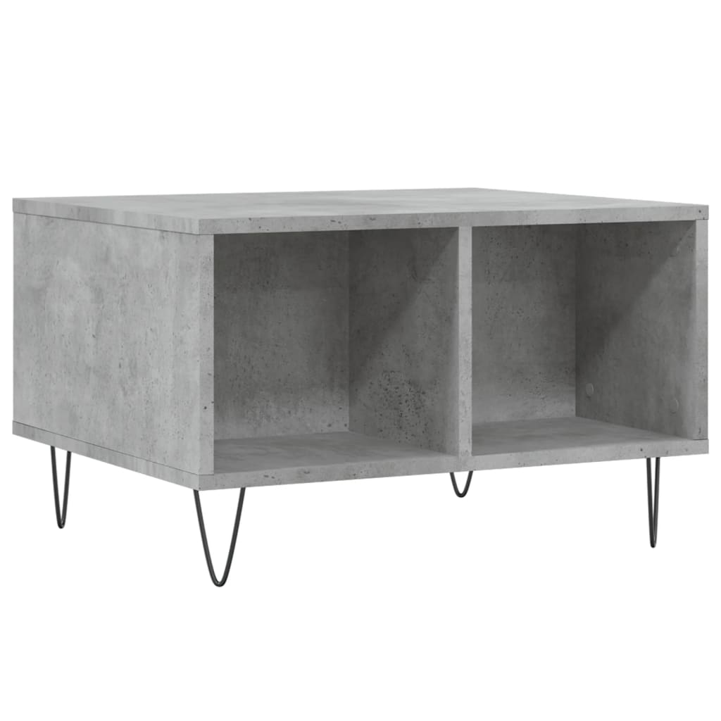 Coffee Table Concrete Grey 60x50x36.5 cm Engineered Wood