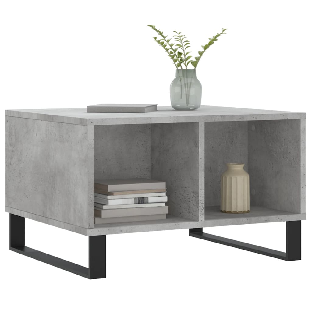 Coffee Table Concrete Grey 60x50x36.5 cm Engineered Wood