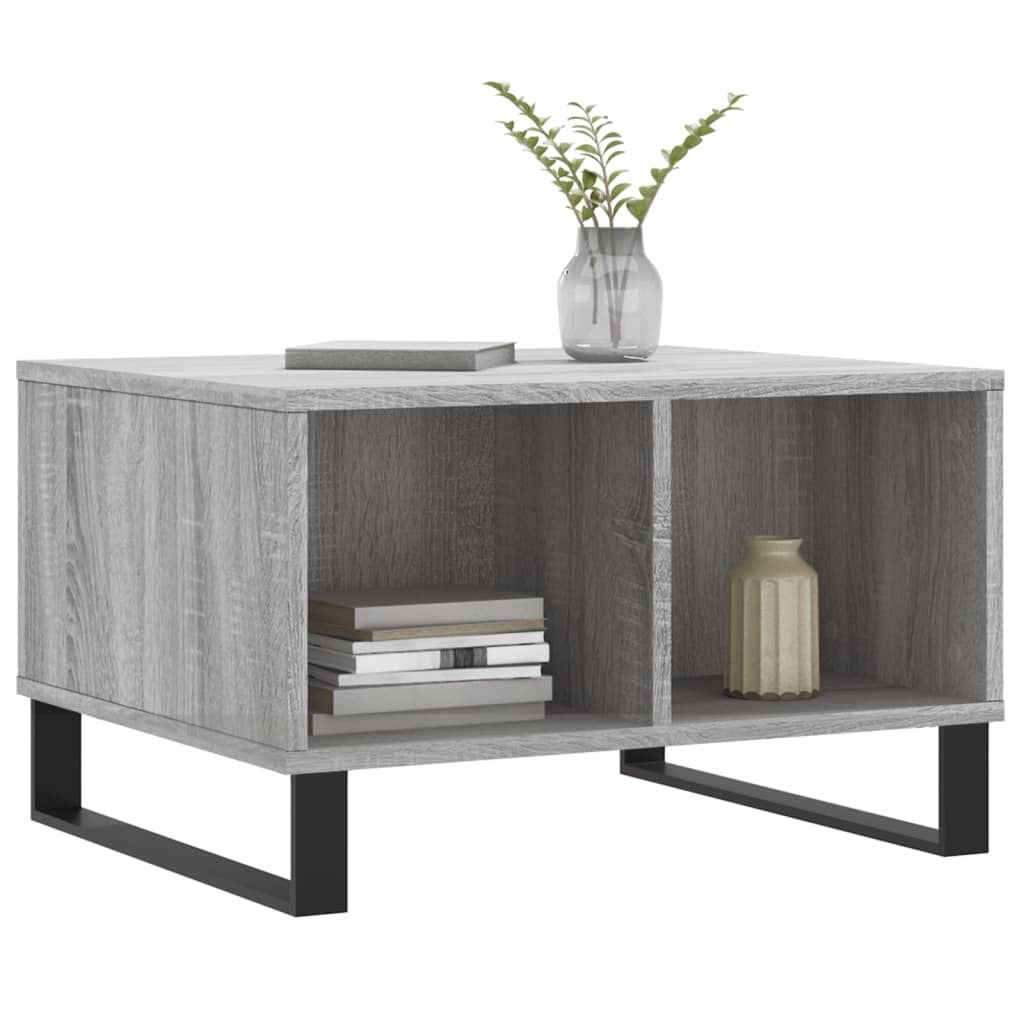 Coffee Table Grey Sonoma 60x50x36.5 cm Engineered Wood