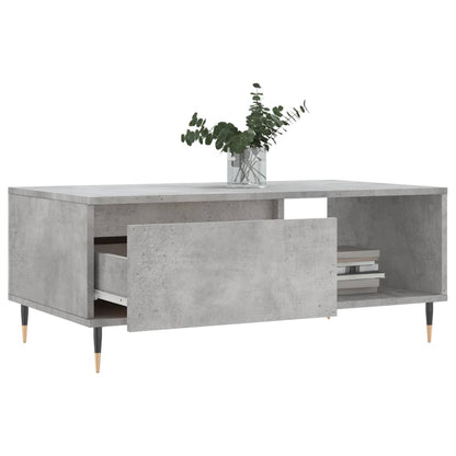 Coffee Table Concrete Grey 90x50x36.5 cm Engineered Wood