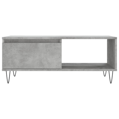 Coffee Table Concrete Grey 90x50x36.5 cm Engineered Wood