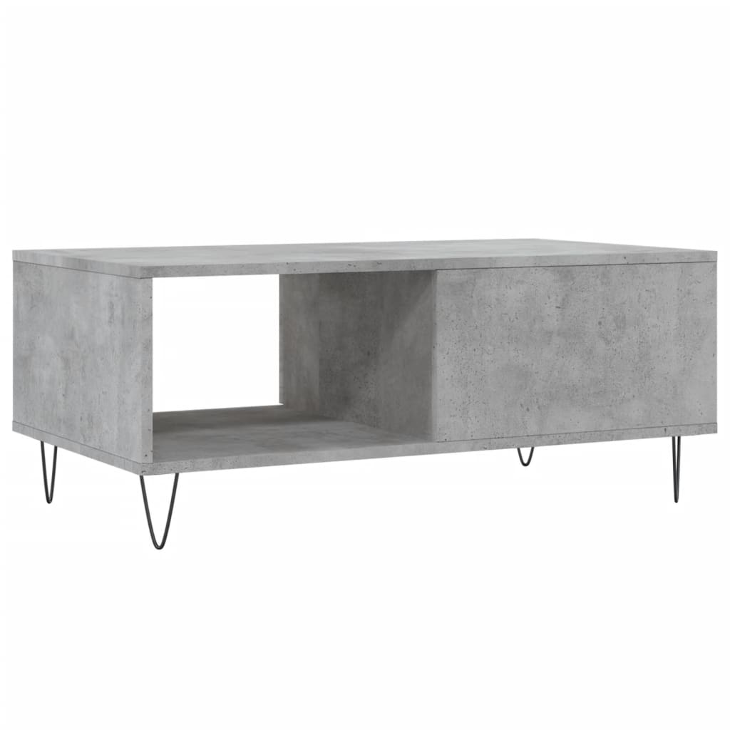 Coffee Table Concrete Grey 90x50x36.5 cm Engineered Wood