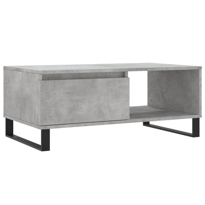 Coffee Table Concrete Grey 90x50x36.5 cm Engineered Wood