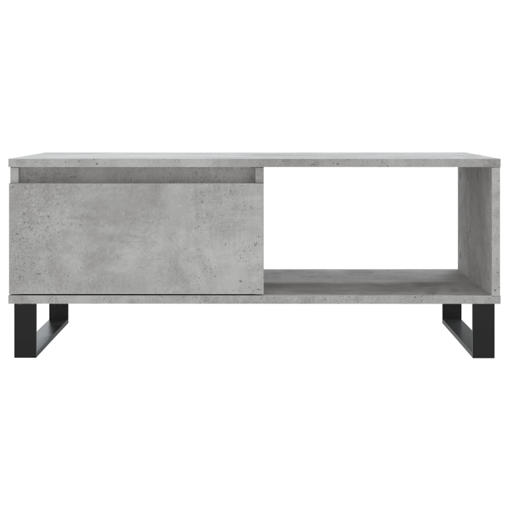 Coffee Table Concrete Grey 90x50x36.5 cm Engineered Wood